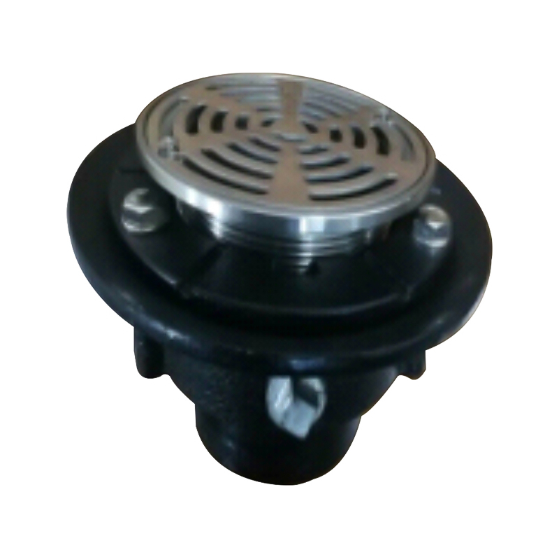 GH-6025 Gusseisen ein verstellbares Duschabfluss mit runden Messinggitter und Sieb