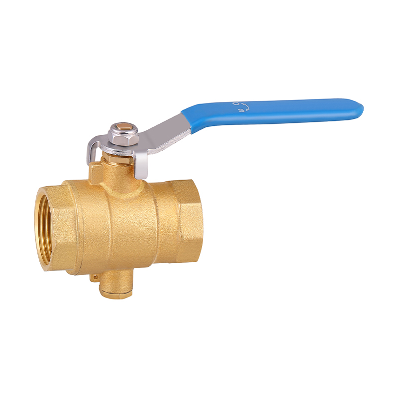 GH-1007 Messingkugelventil mit Temperaturmessung