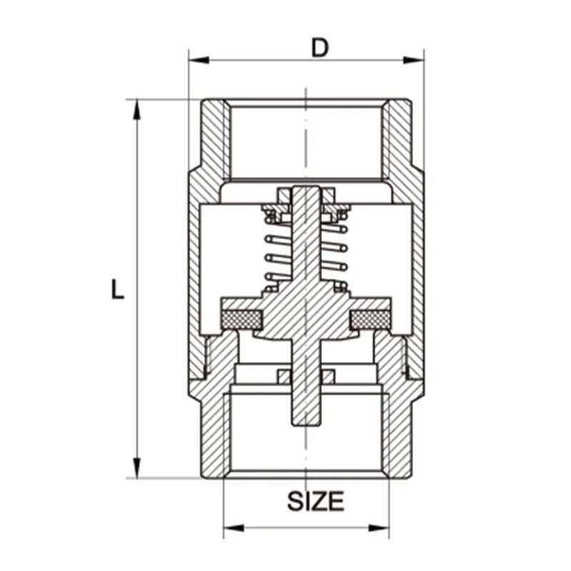 GH-4001 Brass Vertical Check Ventil
