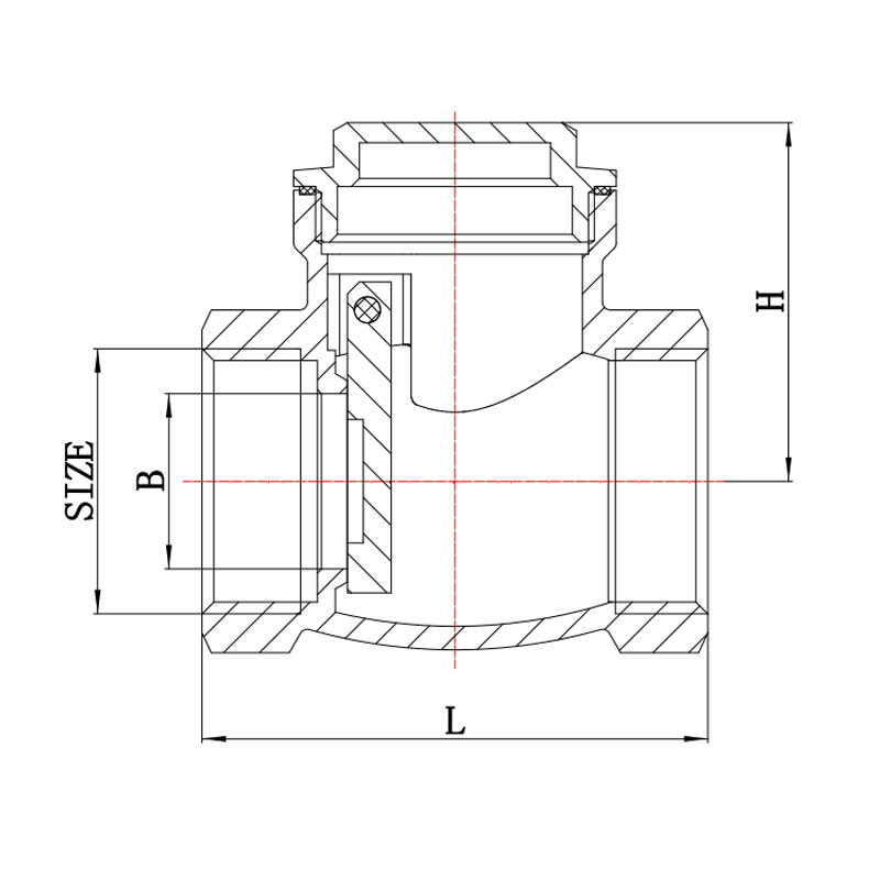 GH-4005 Messing-Swing-Check-Ventil